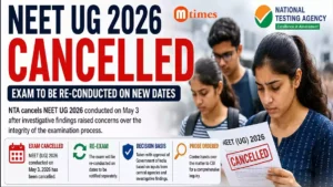 NEET UG 2026 Cancelled, Exam to Be Re-Conducted