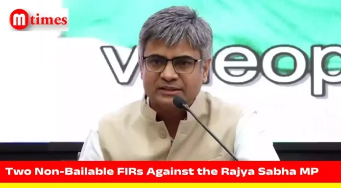 Sandeep Pathak amid political controversy after FIRs in Punjab following party switch
