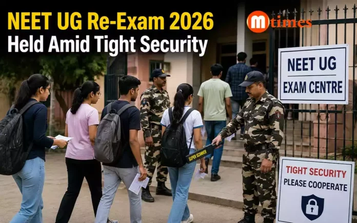 NEET UG Re-Exam 2026 Held Amid Tight Security NEET UG Re-Exam 2026 Held Amid Tight Security