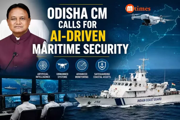 Odisha Chief Minister Mohan Charan Majhi addressing the Maritime Security Group meeting Odisha Chief Minister Mohan Charan Majhi addressing the Maritime Security Group meeting