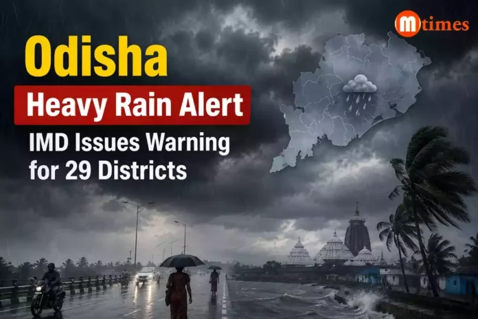 Odisha Heavy Rain Alert for 29 Districts Today