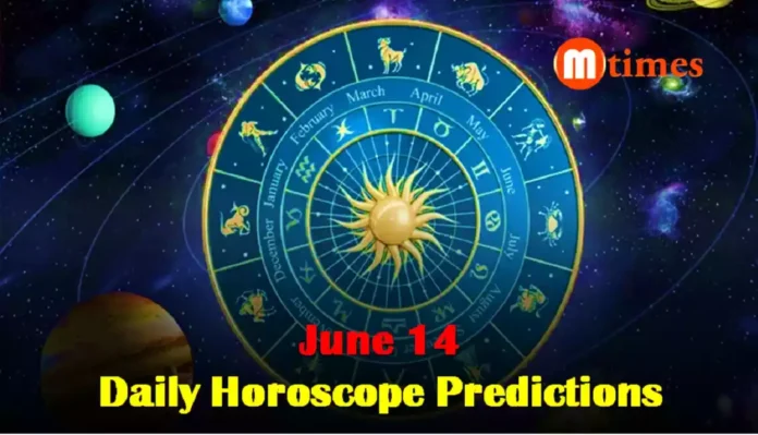 Zodiac signs daily horoscope chart for June 14