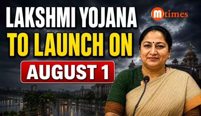 Delhi Chief Minister Rekha Gupta announcing the Delhi Lakshmi Yojana after the Cabinet approved the scheme.