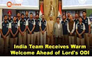 India Team Receives Warm Welcome Ahead of Lords ODI