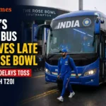 India vs England 5th T20I Toss Delayed After Team Bus Hits Traffic