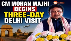 Odisha Chief Minister Mohan Charan Majhi departing for New Delhi on an official three-day visit.