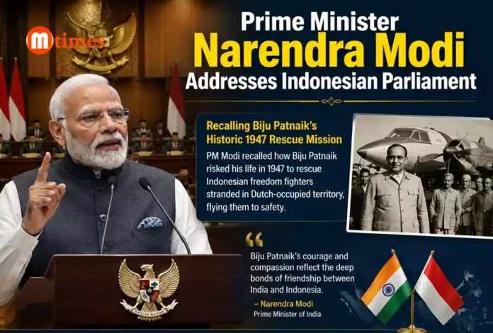 PM Modi Praises Biju Patnaik in Indonesian Parliament
