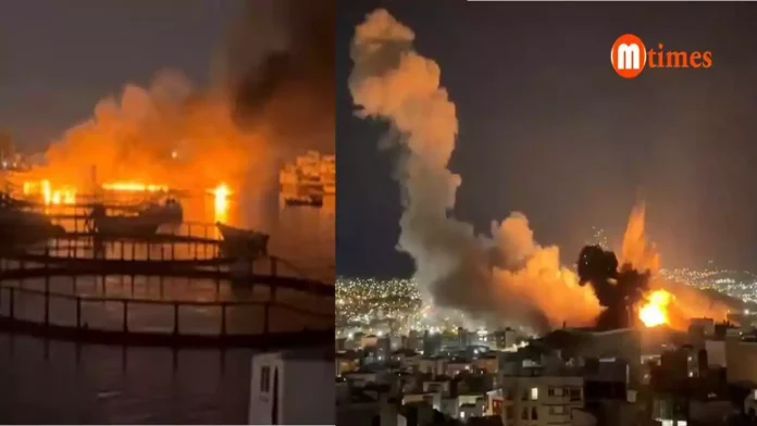 Smoke rising near Iran's Chabahar port following reported US airstrikes amid escalating regional tensions.