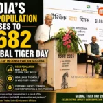 Union Environment Minister Bhupender Yadav addressing the Global Tiger Day 2026 celebrations in New Delhi.