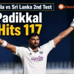 Devdutt Padikkal celebrates his century vs Sri Lanka second Test