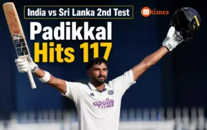 Devdutt Padikkal celebrates his century vs Sri Lanka second Test