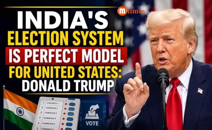 Donald Trump discussing India election system and proposed US voting reforms Donald Trump discussing India's election system and proposed US voting reforms
