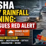Heavy rainfall in Odisha as IMD issues red and orange weather warnings across several districts
