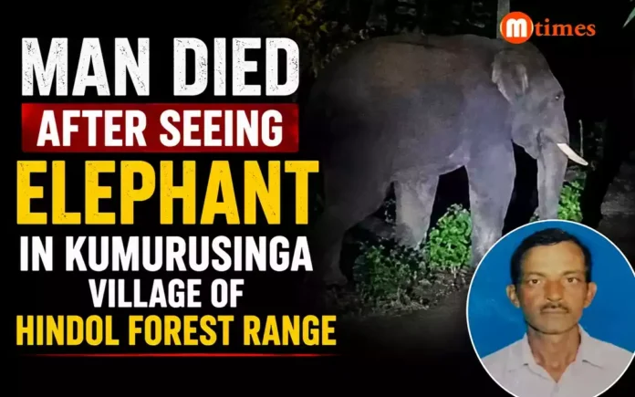 Man Died After Seeing Elephant In Kumurusinga Village Of Hindol Forest Range