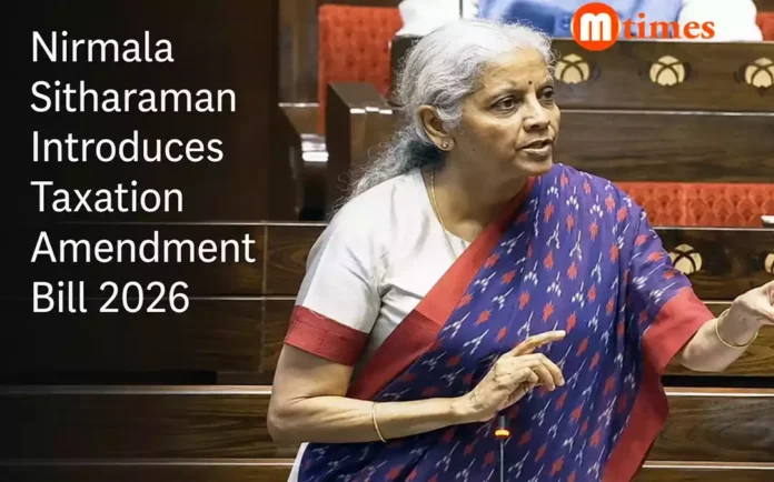 Nirmala Sitharaman introducing the Taxation and Other Laws (Amendment) Bill, 2026, in the Lok Sabha.