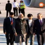 Prime Minister Narendra Modi welcomed by Uzbekistan President Shavkat Mirziyoyev in Tashkent