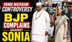 Sonia Gandhi and Mallikarjun Kharge during Congress Independence Day programme amid Vande Mataram controversy