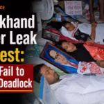 Students and aspirants protesting over alleged JPSC and JSSC examination irregularities in Jharkhand.