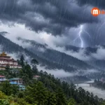 Arunachal Pradesh weather forecast showing rain and thunderstorms