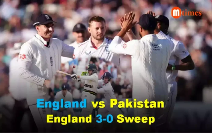 England players celebrate Test win over Pakistan