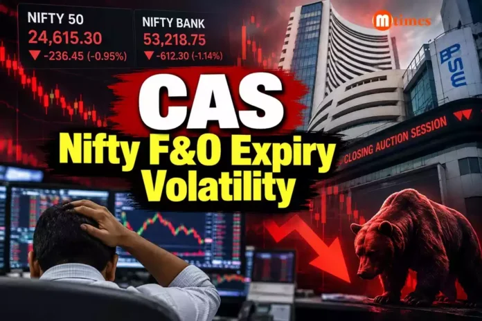 Nifty falls during F&O expiry amid CAS Nifty falls during F&O expiry amid CAS