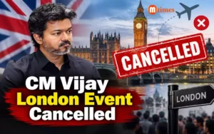 cm Vijay London event cancelled after police raise safety concerns