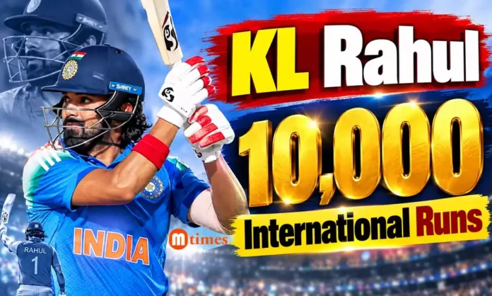 KL Rahul reaches 10000 international runs against West Indies in third ODI
