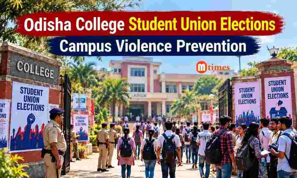 Odisha Police Tighten Security Ahead of October 15 Student Elections