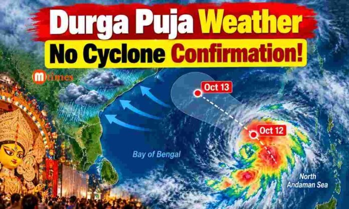 Odisha Weather Low Pressure Possible Oct 13 Odisha weather forecast showing possible low-pressure system over the Bay of Bengal around October 13