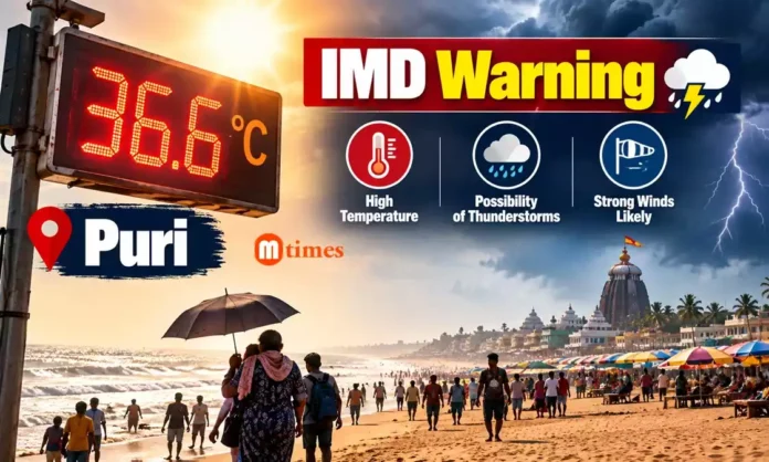 Puri Records 36.6°C in October Puri records 36.6°C as coastal Odisha experiences above-normal October temperatures