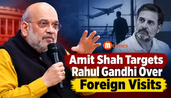 Amit Shah criticises Rahul Gandhi over vote theft allegations