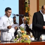 Braj Mohan Ram takes oath as Odisha Governor at Lok Bhavan in Bhubaneswar.