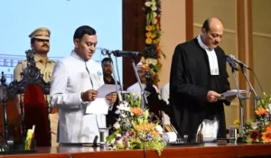 Braj Mohan Ram takes oath as Odisha Governor at Lok Bhavan in Bhubaneswar.