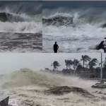 Strong winds and heavy rainfall from Cyclone Arnab