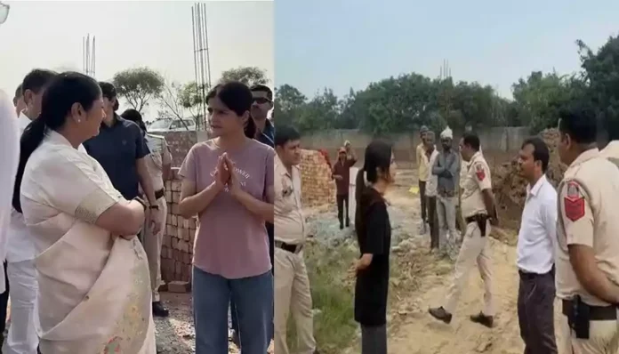 Delhi CM Rekha Gupta meeting animal welfare activist Jagriti Mishra after demolition of her animal shelter
