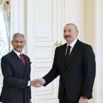 External Affairs Minister S Jaishankar meets Azerbaijan President Ilham Aliyev in Baku to discuss bilateral relations and strategic issues.