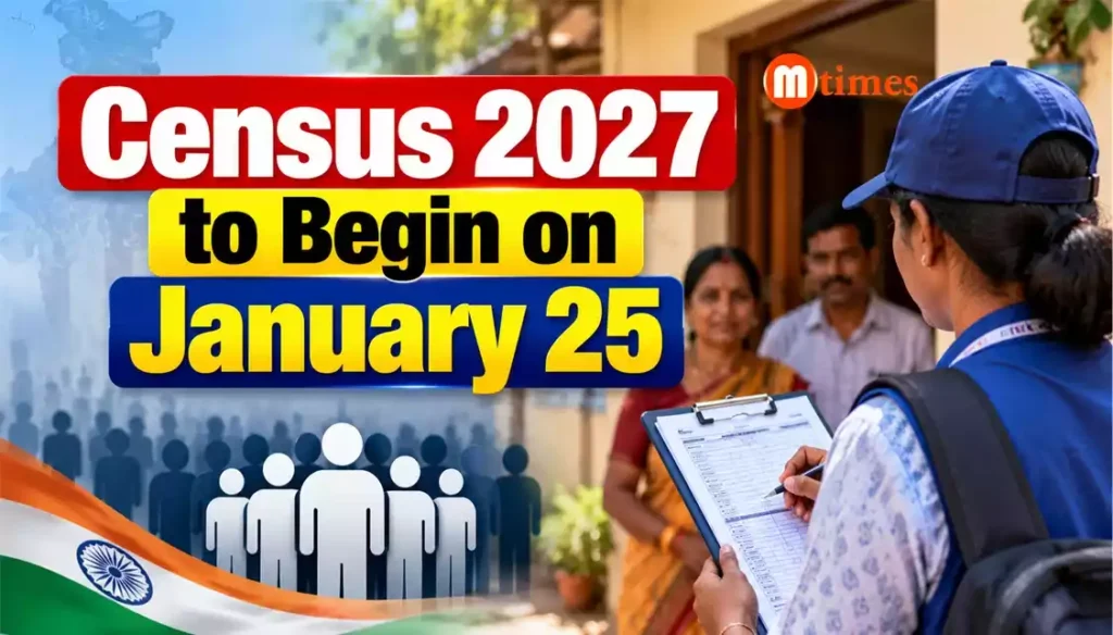 Census 2027 to Begin on January 25; Self-Enumeration from January 10
