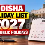 Odisha government announces 29 public holidays for the calendar year 2027