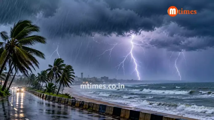 odisha-weather-yellow-alert-october-21 IMD yellow warning for thunderstorms, lightning and gusty winds in Odisha districts through October 21.